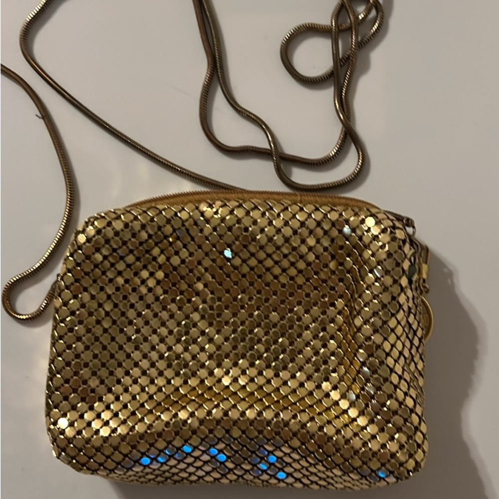 Gold Sequin Crossbody Bag